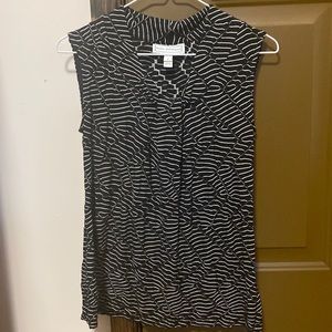 ‼️NWOT: Dana Buchman Black & White Blouse